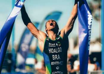 Miguel Hidalgo conquista vitória histórica na elite do triatlo mundial Miguel Hidalgo conquista vitória histórica na elite do triatlo mundial