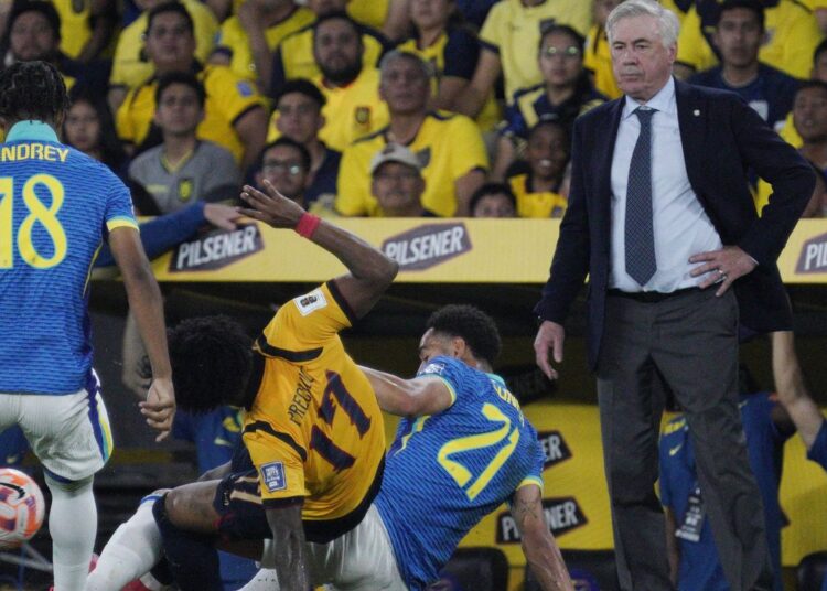 Brasil joga mal e fica no 0 a 0 com o Equador na estreia de Ancelotti Brasil joga mal e fica no 0 a 0 com o Equador na estreia de Ancelotti