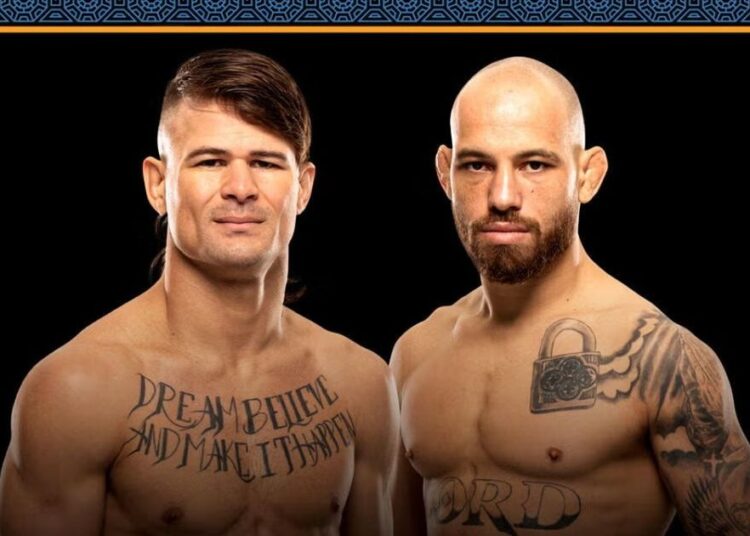 Diego Lopes e Jean Silva se enfrentam na luta principal Diego Lopes e Jean Silva se enfrentam na luta principal