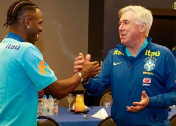 Seleção brasileira se apresenta para primeiro jogo com Carlo Ancelotti Seleção brasileira se apresenta para primeiro jogo com Carlo Ancelotti
