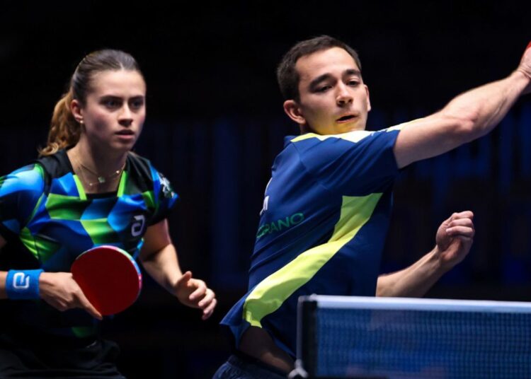 Hugo Calderano e Bruna Takahashi vão à final de torneio na Eslovênia