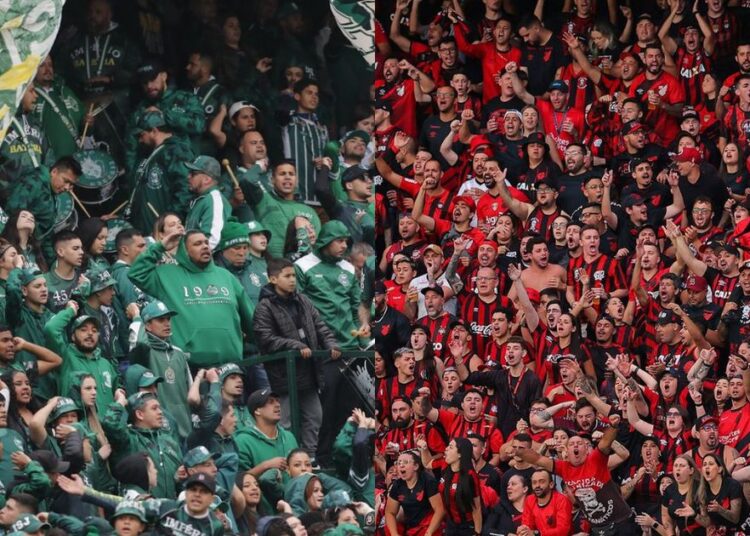 saiba a diferença de torcedores entre a dupla Atletiba