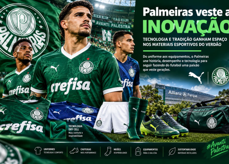 Palmeiras veste a inovação: tecnologia e tradição ganham espaço nos materiais esportivos do Verdão