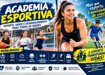 Academia esportiva: esporte, saúde e desenvolvimento para todas as idades Academia esportiva: esporte, saúde e desenvolvimento para todas as idades