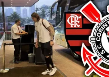 “Timão no Rio! Corinthians chega com 24 jogadores para encarar o Flamengo”