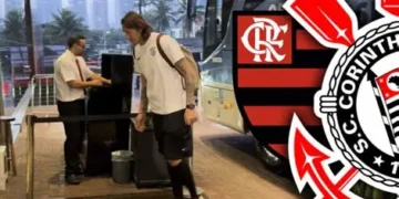 “Timão no Rio! Corinthians chega com 24 jogadores para encarar o Flamengo”