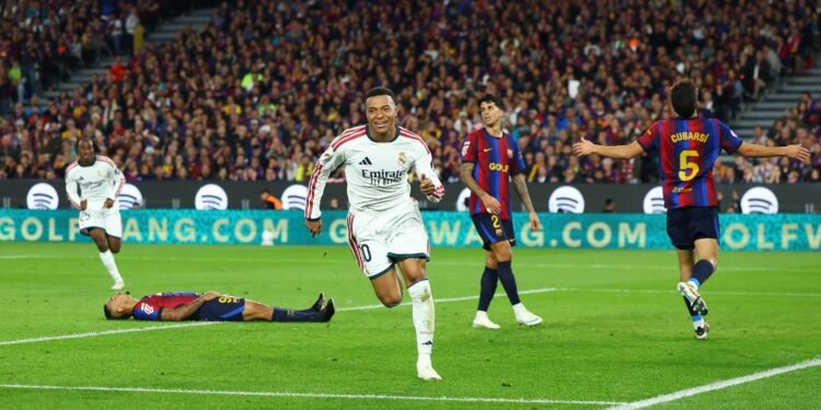 Carrasco do Barcelona, Mbappé chega a 100 gols pelo Real Madrid; veja média